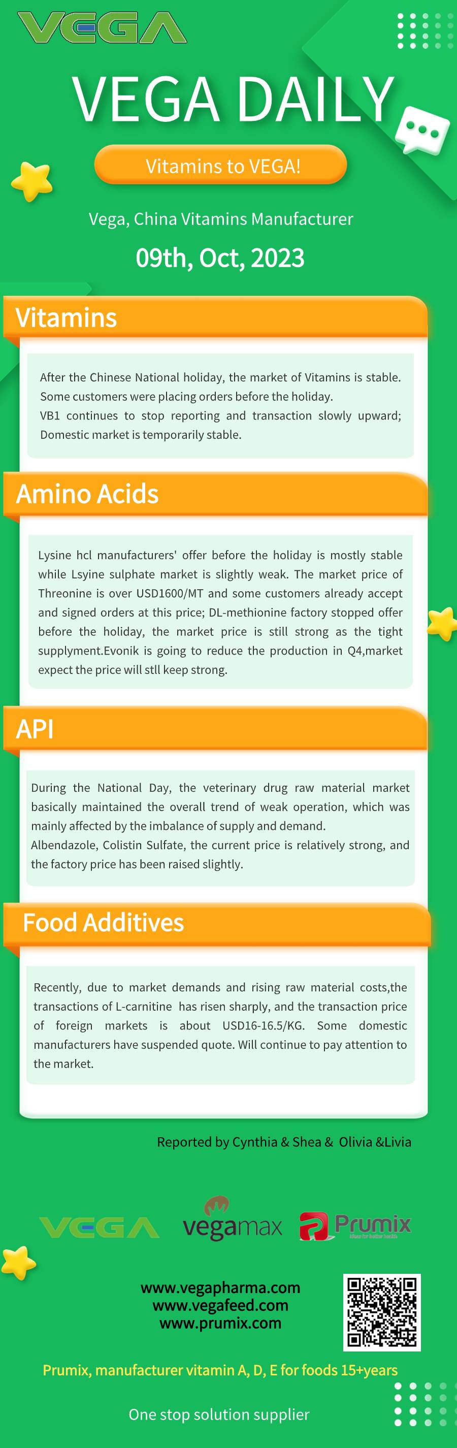 Vega Daily Dated on Oct 9th 2023 Vitamin  Amino Acid API Food Additives.jpg